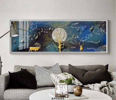 File gốc File tranh hiện đại pha lê gương KF82302 (in tráng gương) hiện đại