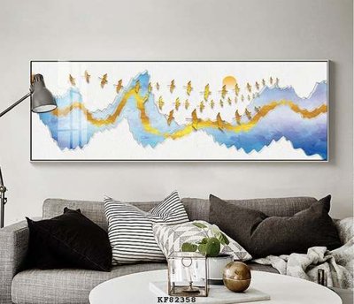 File gốc File tranh hiện đại pha lê gương KF82358 (in mica) làm bảng hiệu