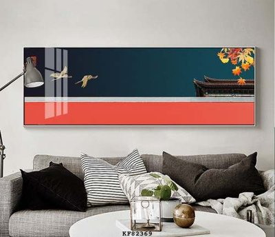 File in ấn File tranh hiện đại pha lê gương KF82369 chuyên nghiệp