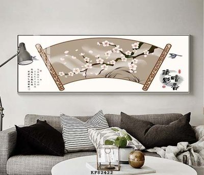 File in mica File tranh hiện đại pha lê gương KF82422 (bản gốc) làm vách ngăn