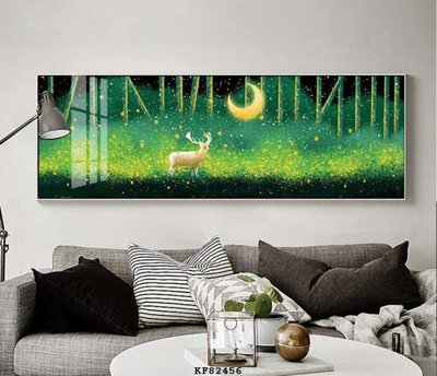 File tranh File tranh hiện đại pha lê gương KF82456 (ảnh gốc) in trần 3D