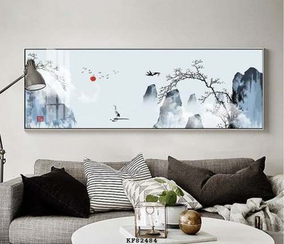 File tranh File tranh hiện đại pha lê gương KF82484 (bản gốc) in lụa 5D