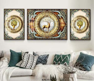 File gốc File tranh hiện đại pha lê gương KF82539 (chuẩn CMYK) cho nhà in