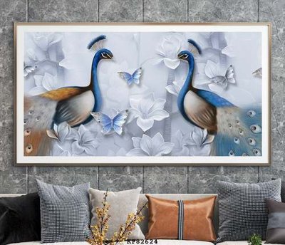 Tải file gốc File tranh hiện đại pha lê gương KF82624 dùng cho in ấn