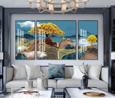 File tranh in trần File tranh hiện đại pha lê gương KF82642 (ảnh gốc siêu nét)