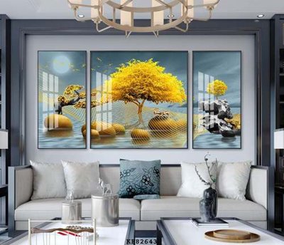 Tải file gốc in lụa File tranh hiện đại pha lê gương KF82643 siêu nét