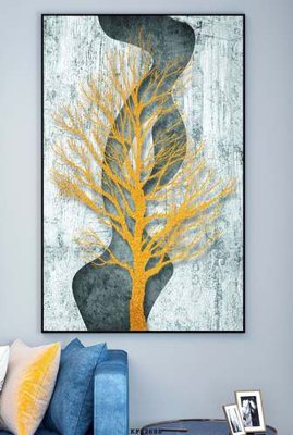 File tranh in trần 3D File tranh hiện đại pha lê gương KF82688 (ảnh gốc)