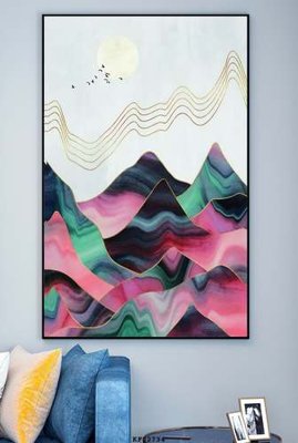 Tải file File tranh hiện đại pha lê gương KF82734 (gốc) làm file thiết kế