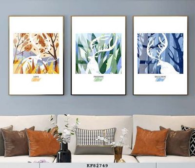 File in lụa File tranh hiện đại pha lê gương KF82749 (tân cổ điển) File tranh hiện đại pha lê gương KF82749