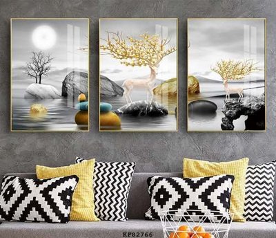 File ảnh File tranh hiện đại pha lê gương KF82766 (gốc) in Hiflex