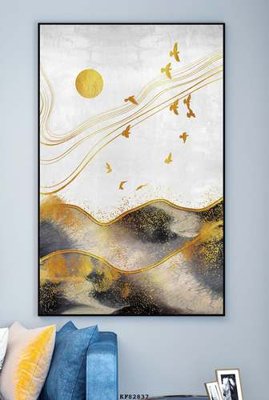 File ảnh File tranh hiện đại pha lê gương KF82837 (gốc) in decal dán tường