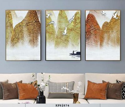 File gốc File tranh hiện đại pha lê gương KF82874 (vector) cho in ấn