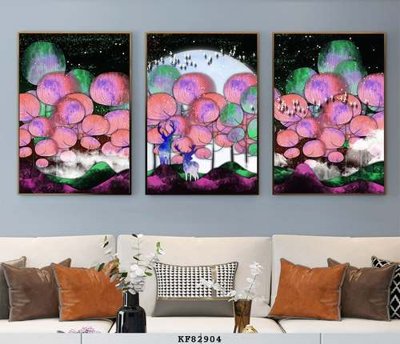 File tranh File tranh hiện đại pha lê gương KF82904 (bản gốc) trang trí văn phòng