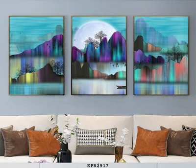 File in ấn cao cấp File tranh hiện đại pha lê gương KF82917 (file gốc)