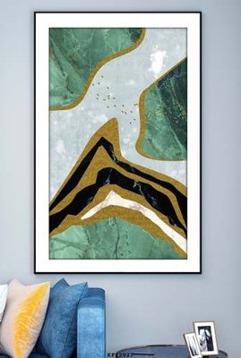 Ảnh gốc file in lụa File tranh hiện đại pha lê gương KF82927 chi tiết