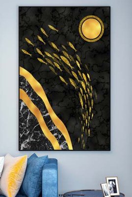 File gốc File tranh hiện đại pha lê gương KF82961 (in lụa) chi tiết cao