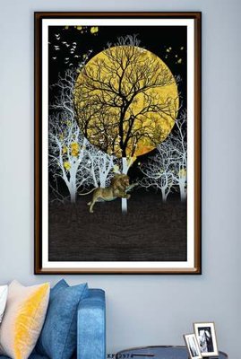 File ảnh File tranh hiện đại pha lê gương KF82974 (gốc) in Hiflex