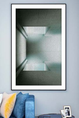 File in trần File tranh hiện đại pha lê gương KF82994 (bản gốc) mây trời