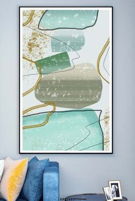 File PSD File tranh hiện đại pha lê gương KF82997 (chất lượng in ấn)