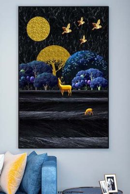 File ảnh File tranh hiện đại pha lê gương KF82998 (gốc) dùng in Pano