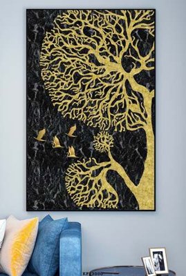 File in trần File tranh hiện đại pha lê gương KF83000 (bản gốc) phong cảnh