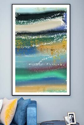 File ảnh File tranh hiện đại pha lê gương KF83002 (gốc) cho trang trí nội thất