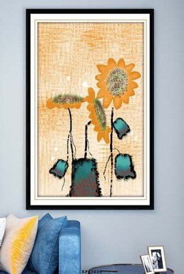 File gốc File tranh hiện đại pha lê gương KF83039 (in mica) làm bảng hiệu