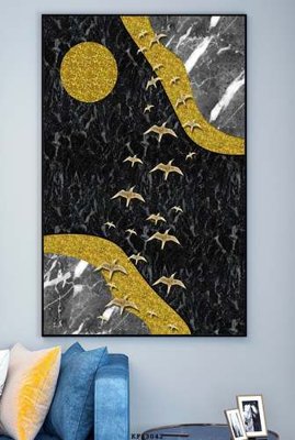 File gốc in ấn File tranh hiện đại pha lê gương KF83042 chuẩn màu CMYK