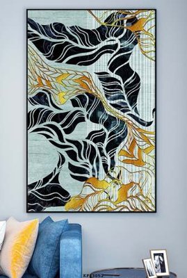 File tranh File tranh hiện đại pha lê gương KF83052 (gốc) chủ đề con người