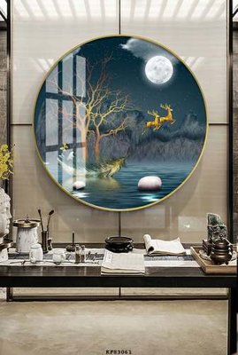 File tranh File tranh hiện đại pha lê gương KF83061 (ảnh gốc) in trần xuyên sáng