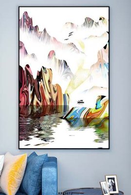 File tranh File tranh hiện đại pha lê gương KF83072 (gốc) in film