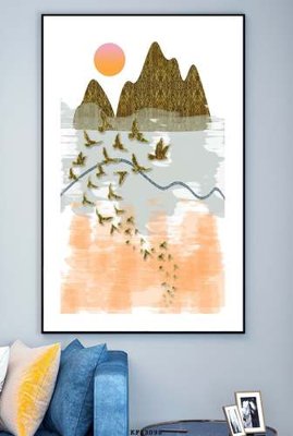 Download file gốc File tranh hiện đại pha lê gương KF83098 (in lụa) nghệ thuật