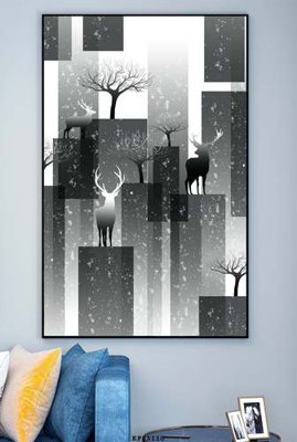 Ảnh gốc File tranh hiện đại pha lê gương KF83110 (siêu chi tiết) để in ấn