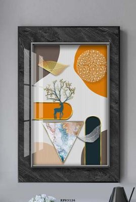 File ảnh File tranh hiện đại pha lê gương KF83126 (gốc) in decal dán tường