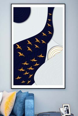 File tranh in tráng gương File tranh hiện đại pha lê gương KF83200 (siêu nét)