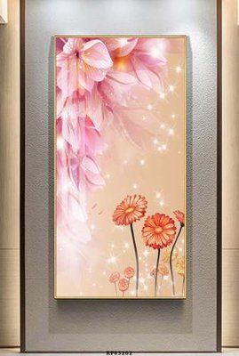 File tranh File tranh hiện đại pha lê gương KF83202 (bản gốc) treo quán cafe