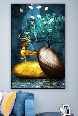 File PSD File tranh hiện đại pha lê gương KF83295 (gốc) tách lớp chi tiết