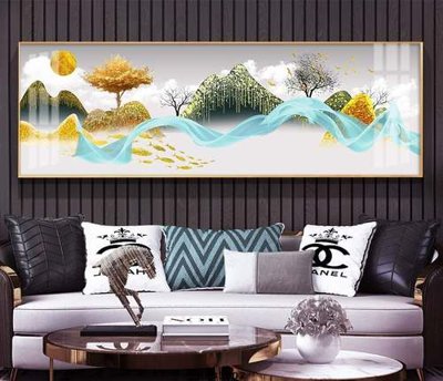 File gốc in tráng gương File tranh hiện đại pha lê gương KF83307 chi tiết