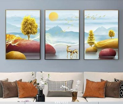 File gốc File tranh hiện đại pha lê gương KF83332 (in lụa) trang trí tường