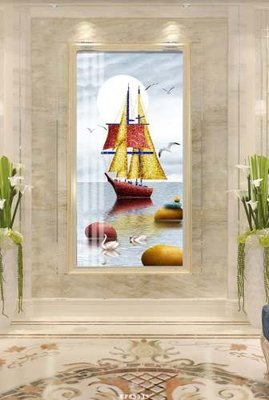 File gốc File tranh hiện đại pha lê gương KF83333 (thiết kế) cho in ấn