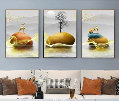 Download file File tranh hiện đại pha lê gương KF83346 (gốc) in mica bàn thờ