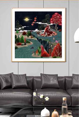 Download file File tranh hiện đại pha lê gương KF83359 (chuẩn in) File tranh hiện đại pha lê gương KF83359