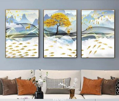 File ảnh File tranh hiện đại pha lê gương KF83367 (gốc) in standee