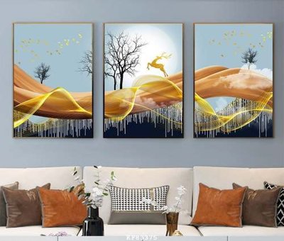 File gốc File tranh hiện đại pha lê gương KF83375 (trang trí) cho phòng khách