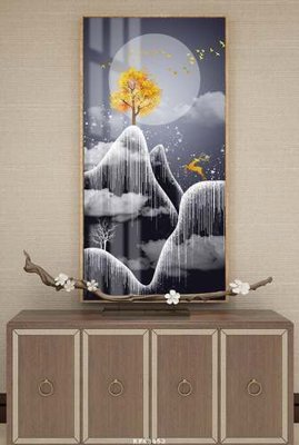 File gốc in ấn File tranh hiện đại pha lê gương KF83452 chất lượng vượt trội