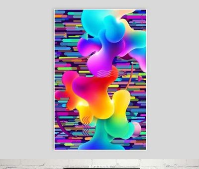 File tranh gốc File tranh hiện đại pha lê gương KF83558 (bản quyền) file PSD