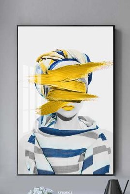 File in mica File tranh hiện đại pha lê gương KF83561 (bản gốc) làm vách ngăn