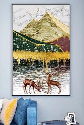 Download file File tranh hiện đại pha lê gương KF83603 (gốc) in mica cao cấp