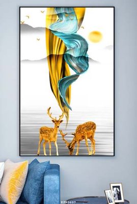 Tệp tin gốc File tranh hiện đại pha lê gương KF83607 (dùng cho in ấn) chuyên nghiệp