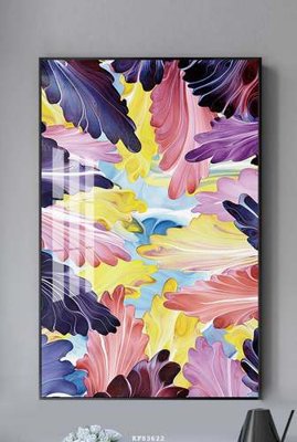 Ảnh gốc File tranh hiện đại pha lê gương KF83622 (siêu chi tiết) để in ấn